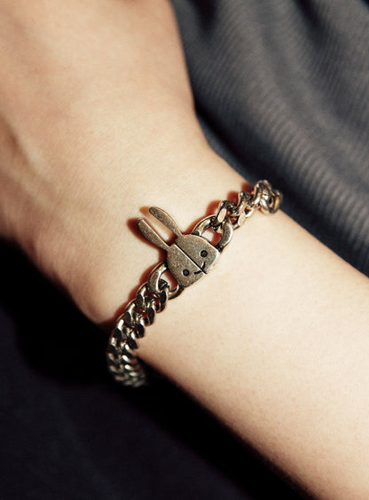 ウサギクラスプチェーンブレスレット