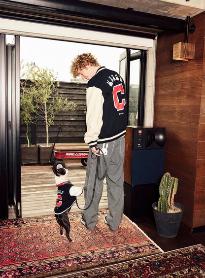 犬と人 犬のスウェットスタジャン BIG C