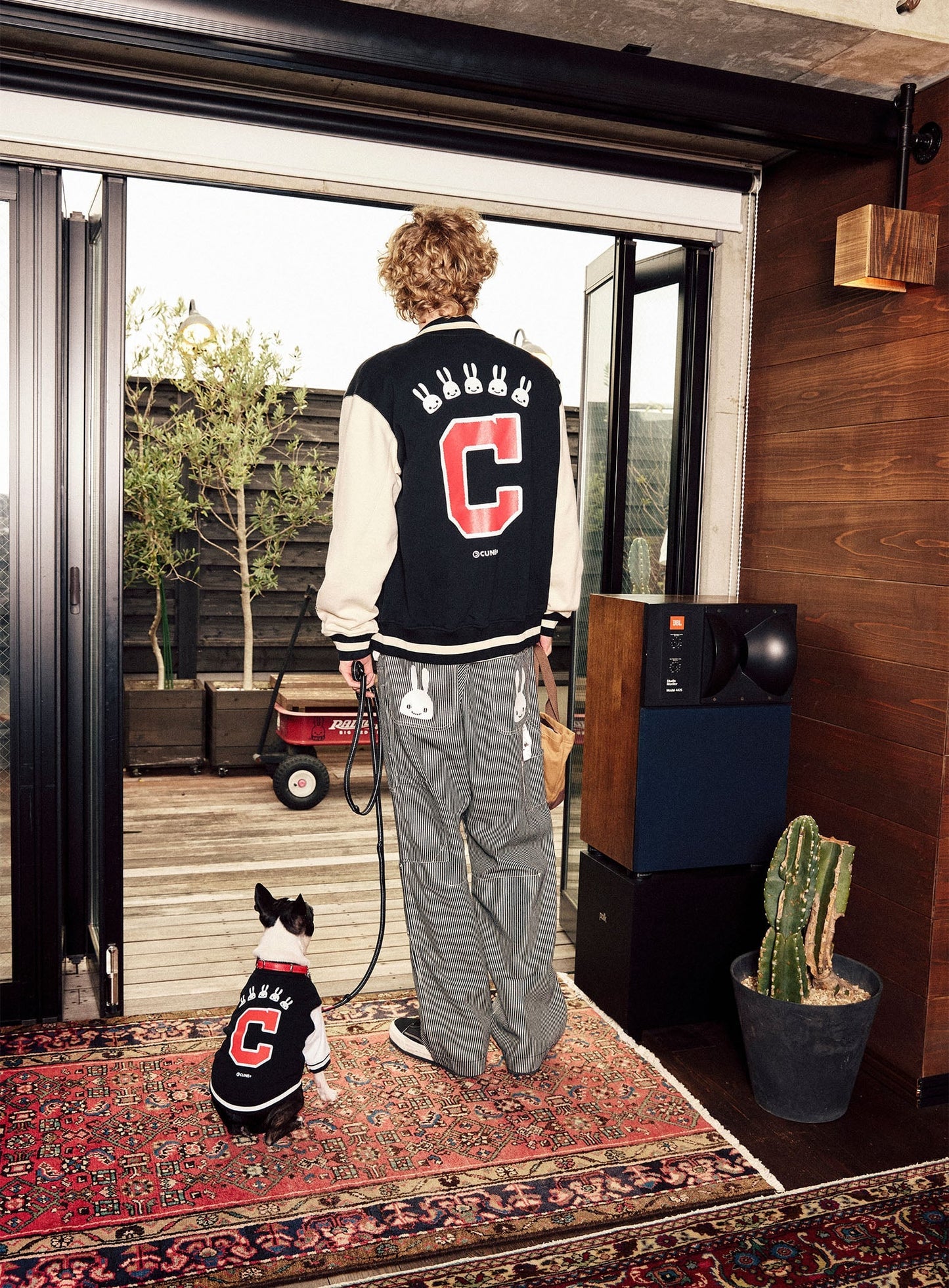 犬と人 犬のスウェットスタジャン BIG C