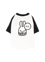 犬と人 犬のラグランTシャツ わん