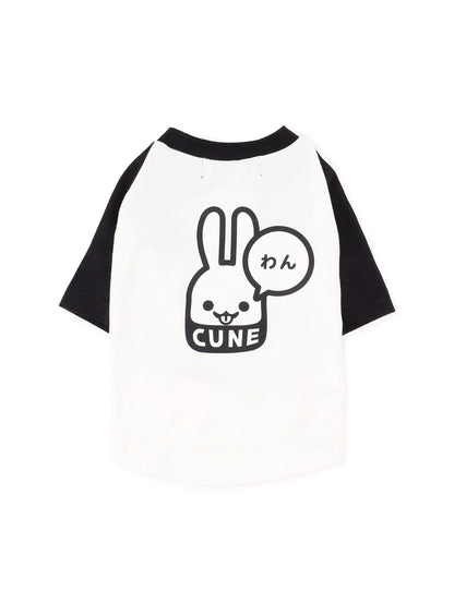 犬と人 犬のラグランTシャツ わん