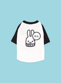犬と人 犬のラグランTシャツ わん