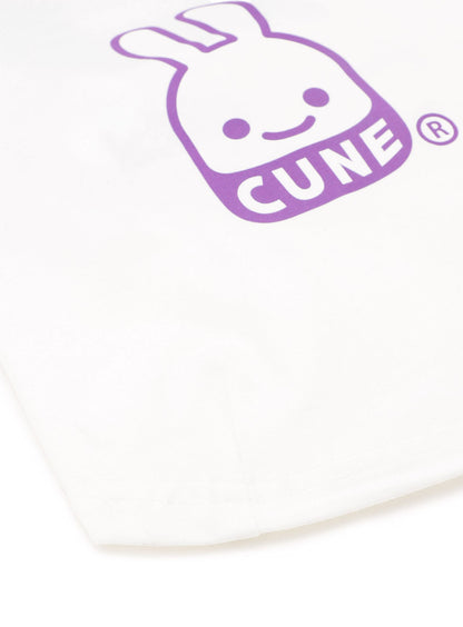 犬と人 犬のラグランTシャツ CUNEウサギ