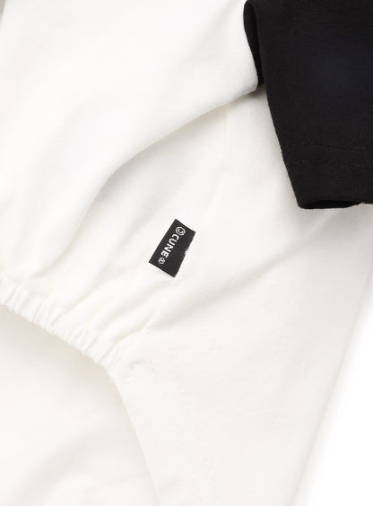犬と人 犬のラグランTシャツ CUNEウサギ