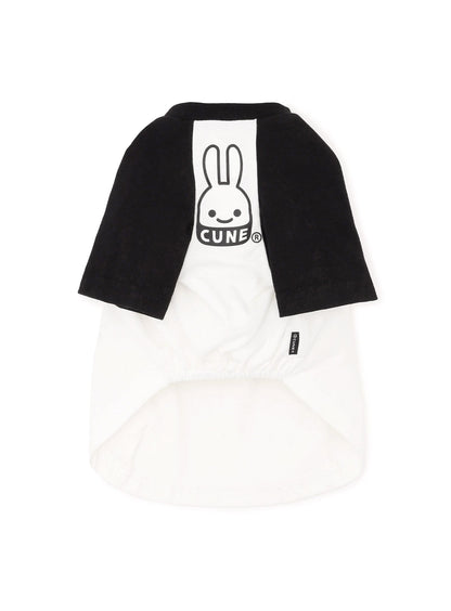 犬と人 犬のラグランTシャツ U5