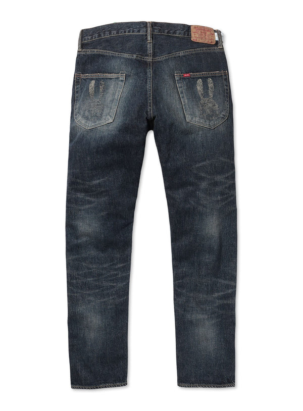 ジーパン-普通22-U2 膝4つ