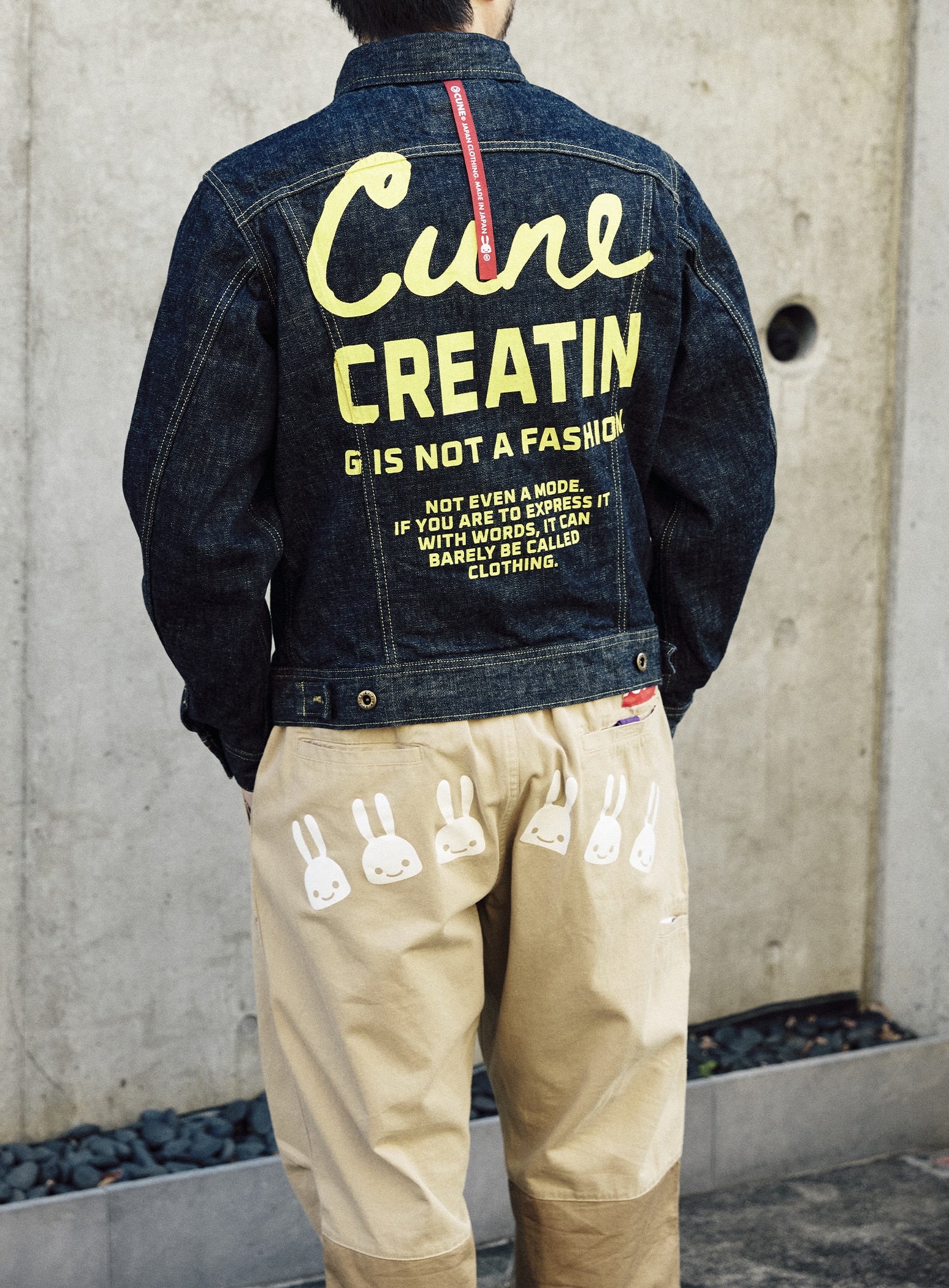 CUNE プリントジャケット サイズ3 完売品 CUNEジージャンtype LWZ PRINT