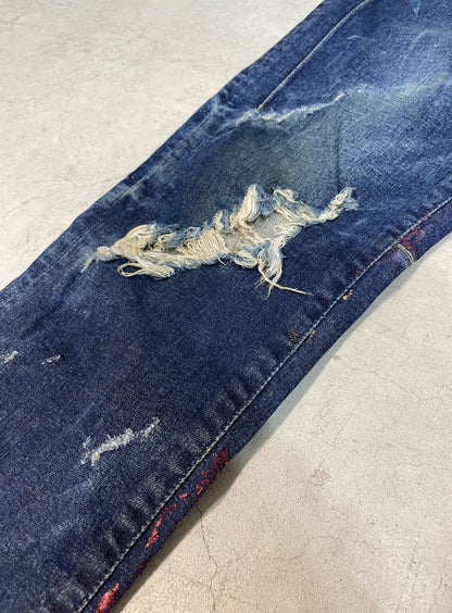 ボロボロなジーパン-細身-U2