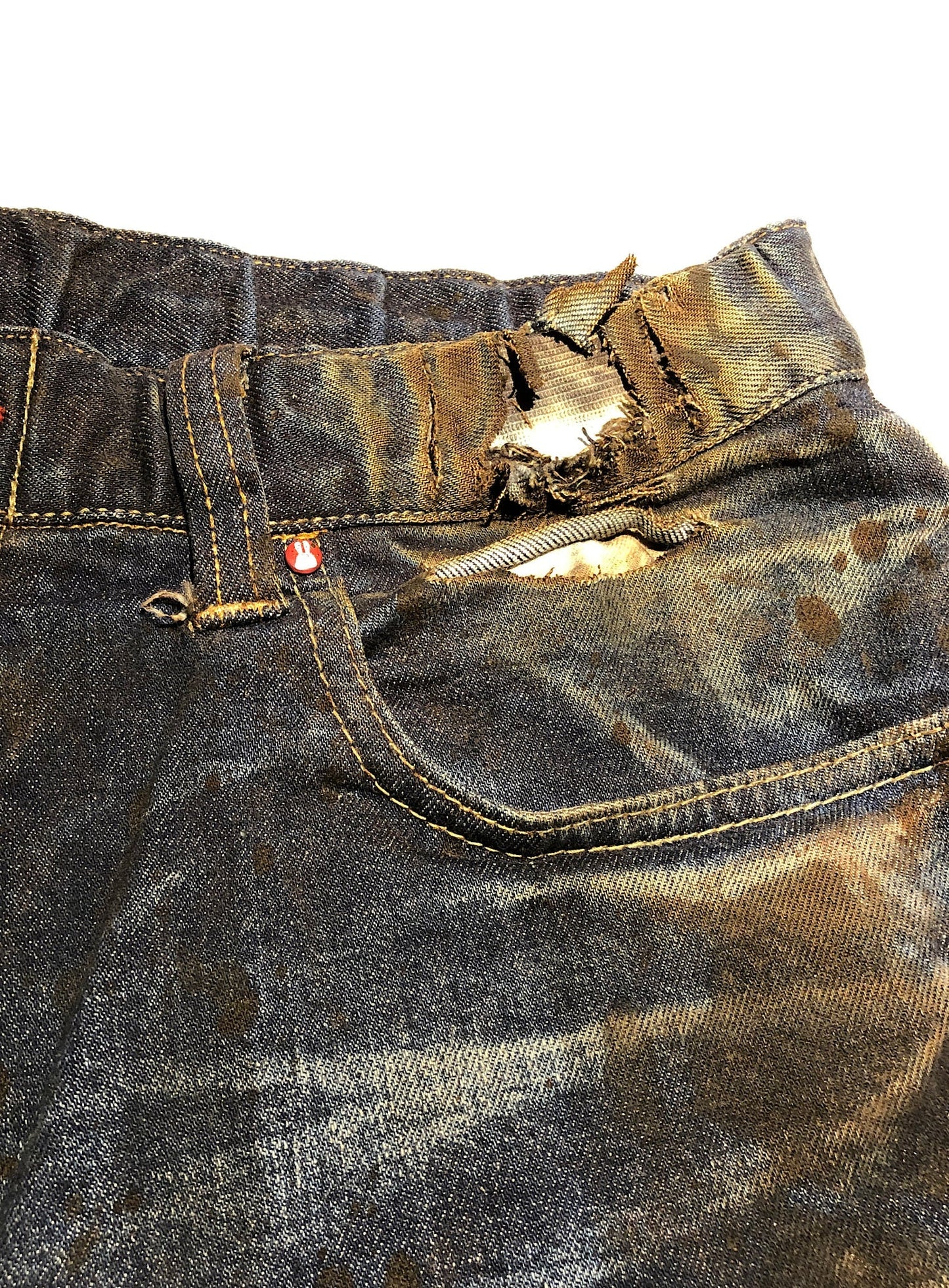 ボロボロなジーパン-股-U2