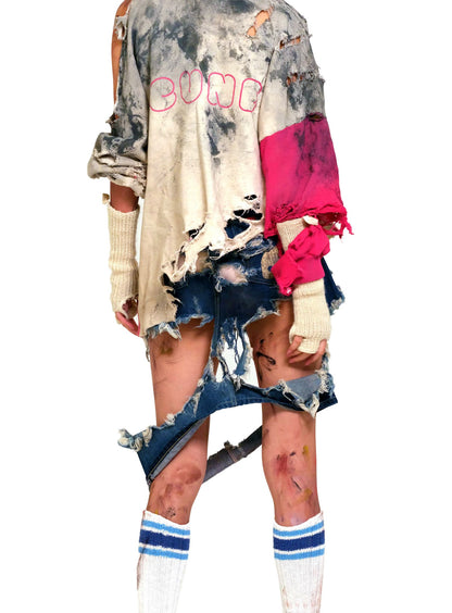 ボロボロなジーパン-筒-U2