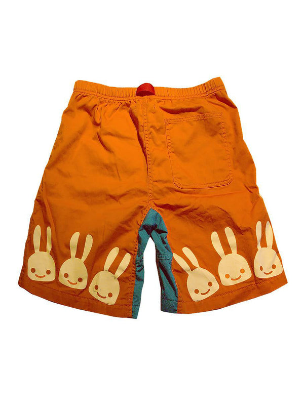 クライミングショーツ　ツイルオレンジブルー