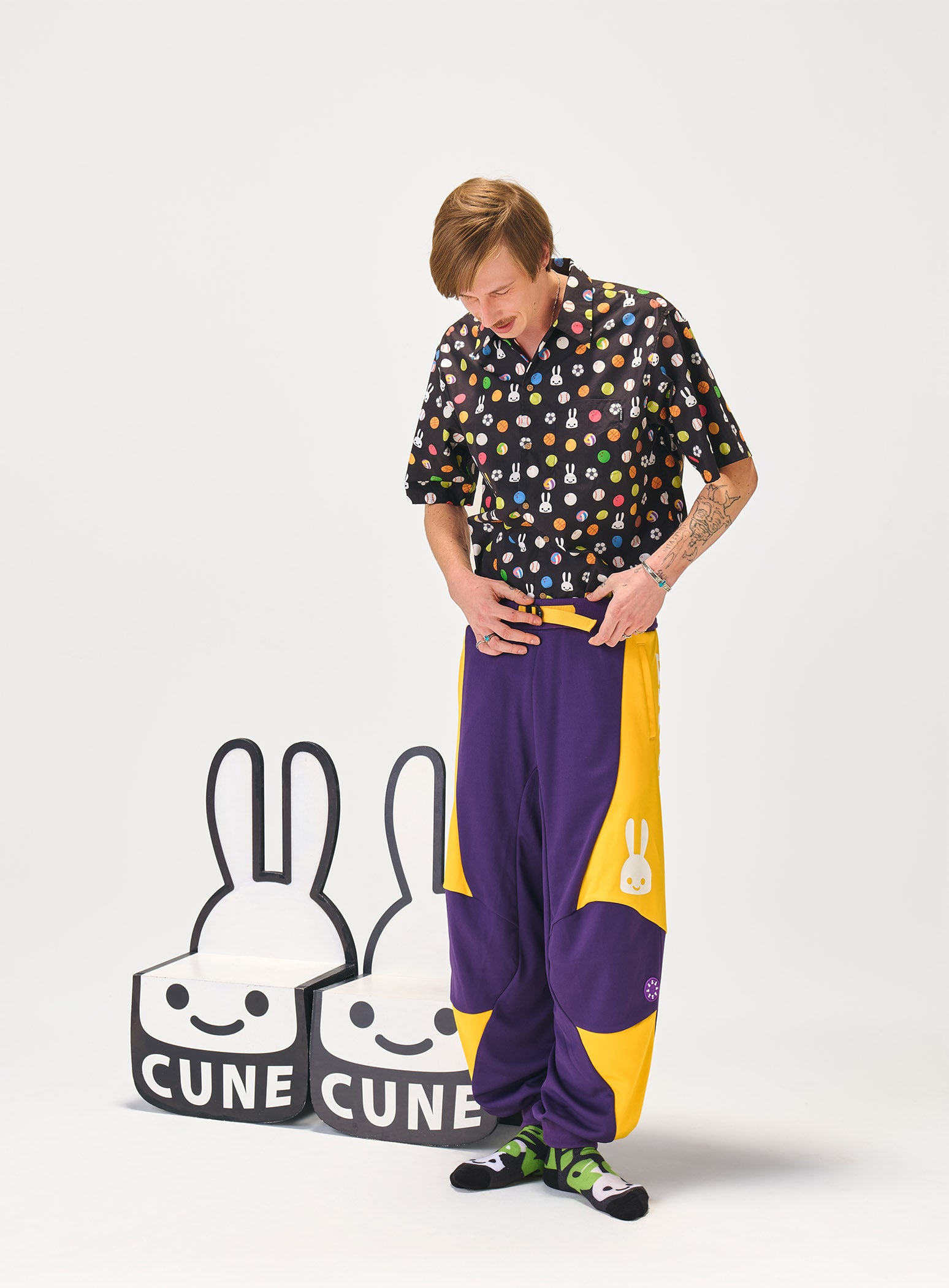 玉入れコットン開襟シャツ – CUNE