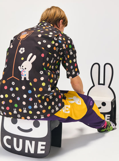 玉入れコットン開襟シャツ