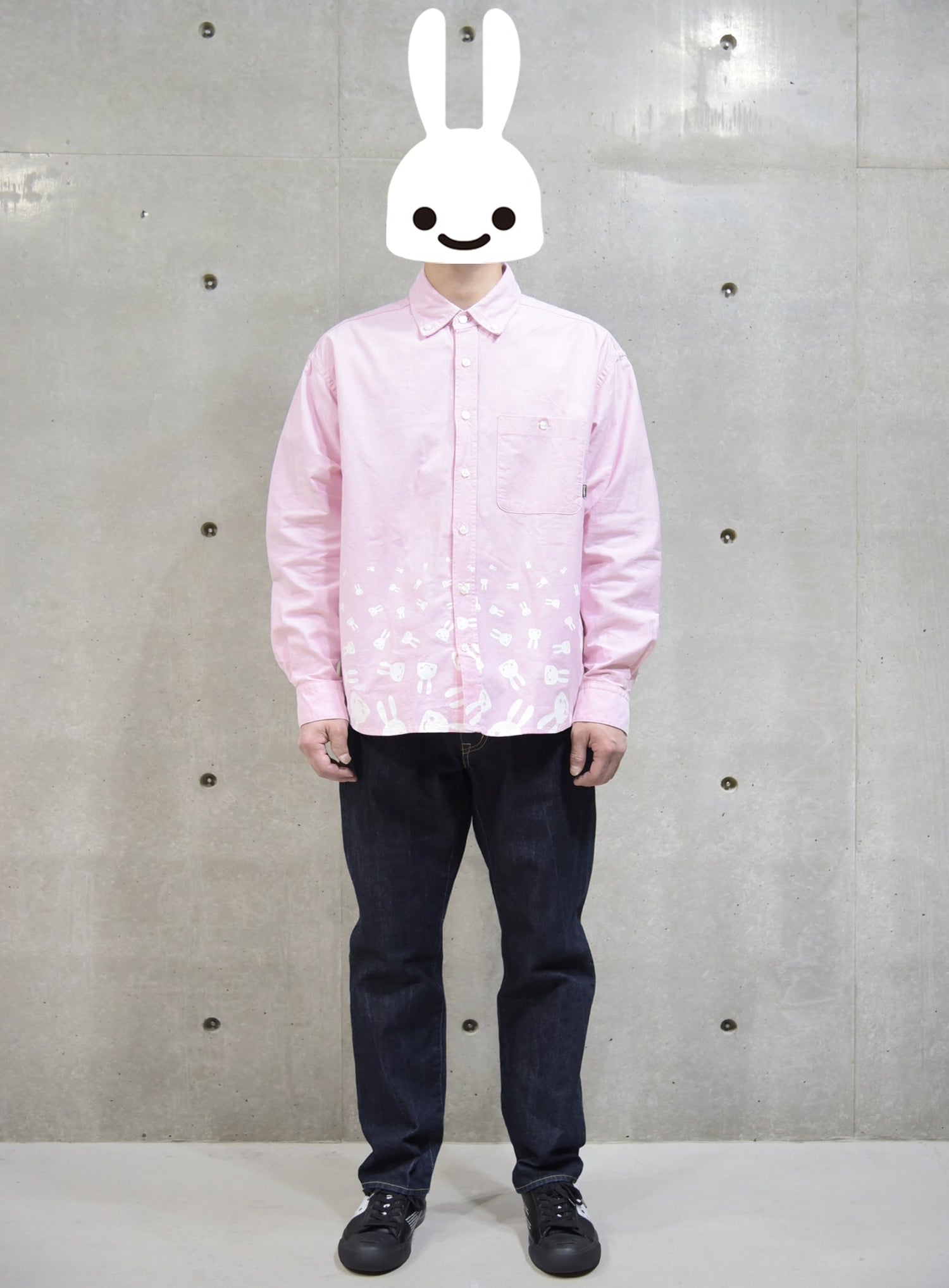 オックスの長袖BDシャツ