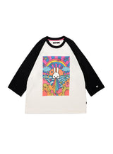 ラグランTシャツ レインボー