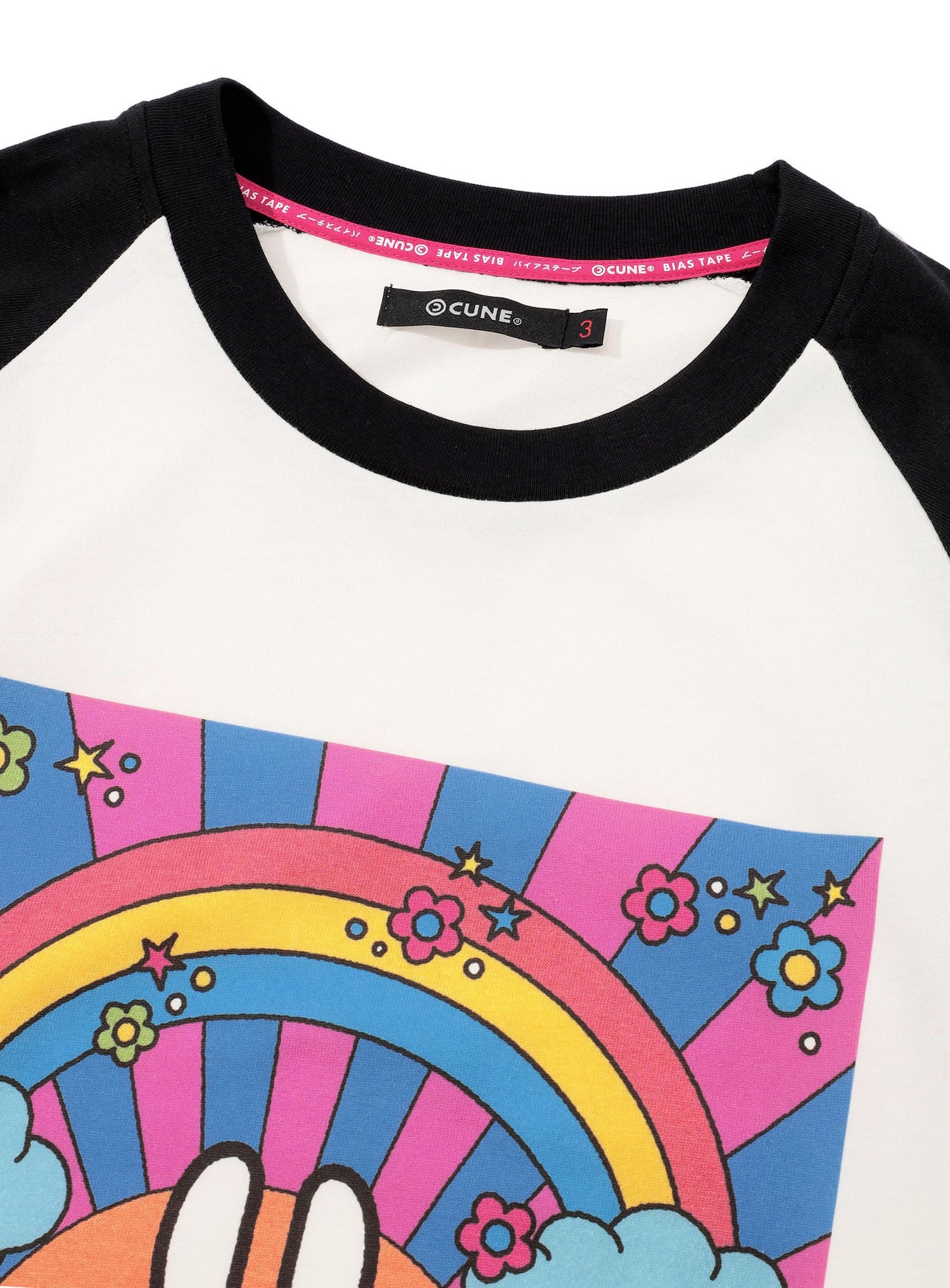 ラグランTシャツ レインボー