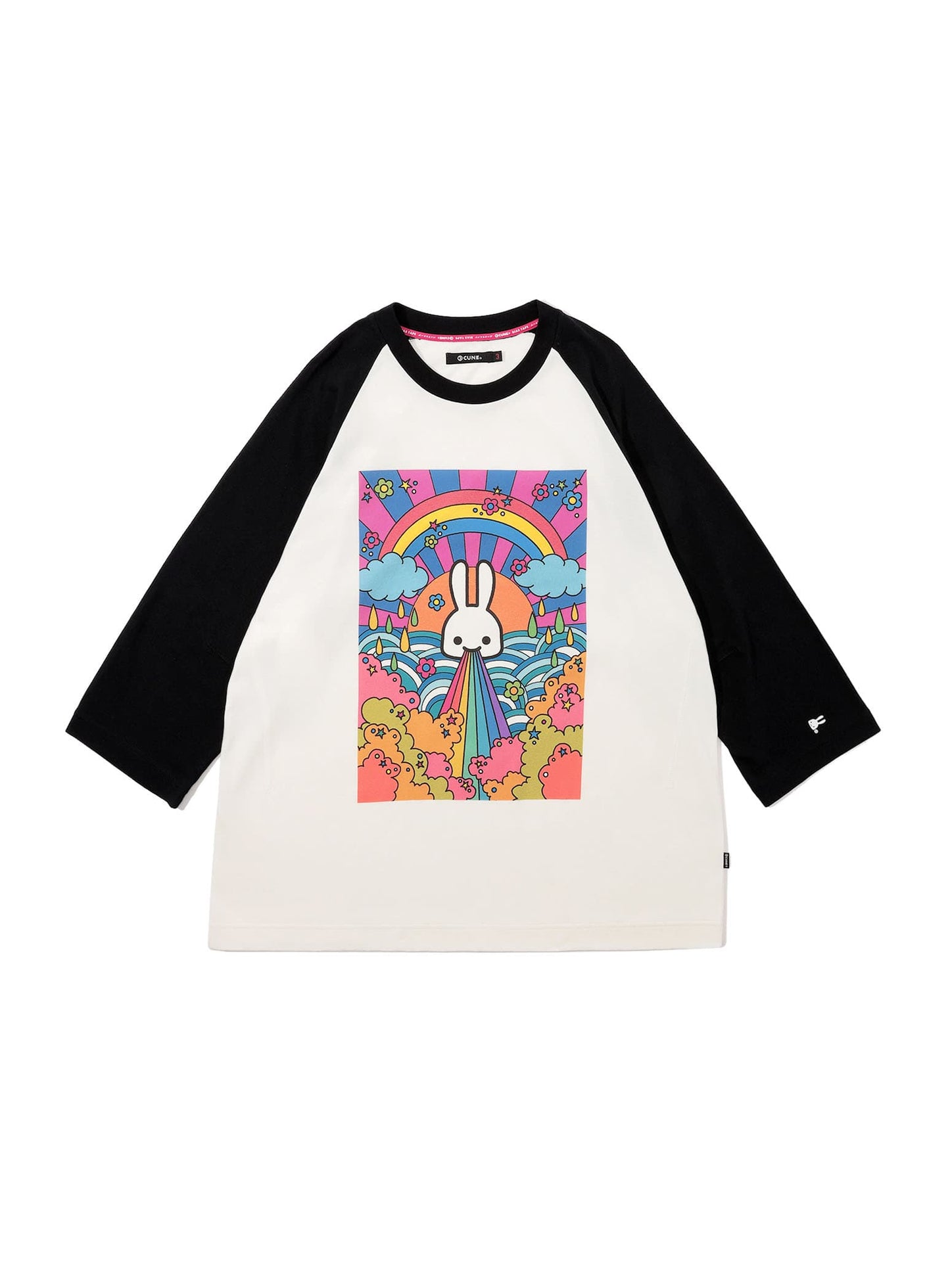 ラグランTシャツ レインボー