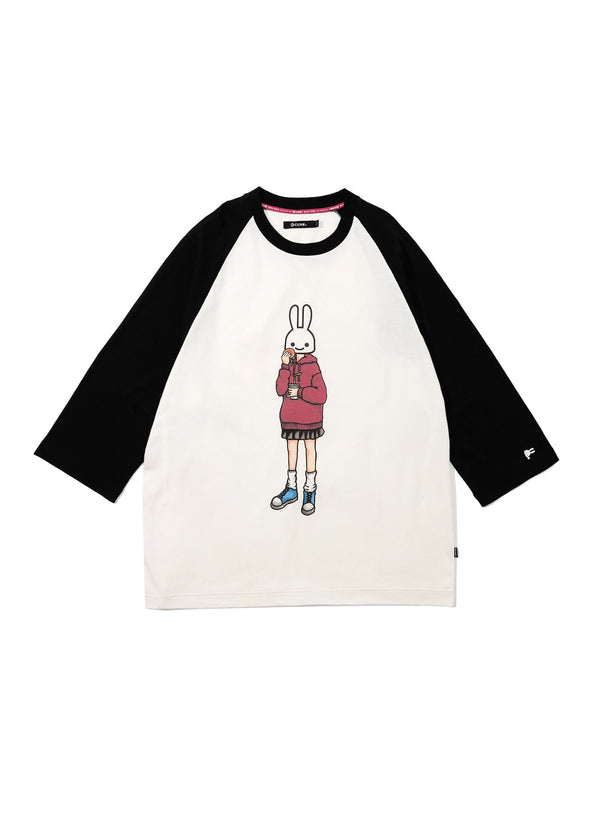 ラグランTシャツ ハンバーガー