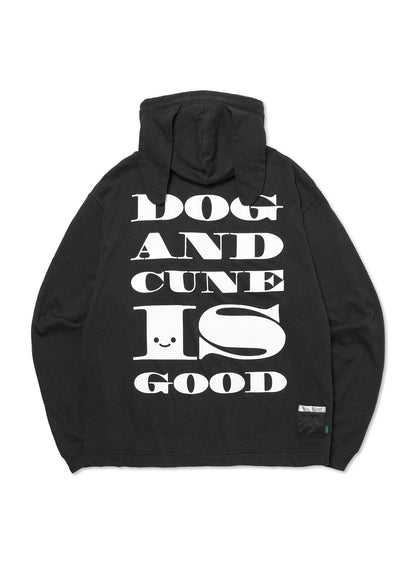 垂れ耳犬の天竺パーカー