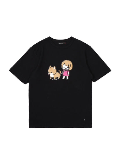 ちょっといいTシャツ さんぽ柴犬