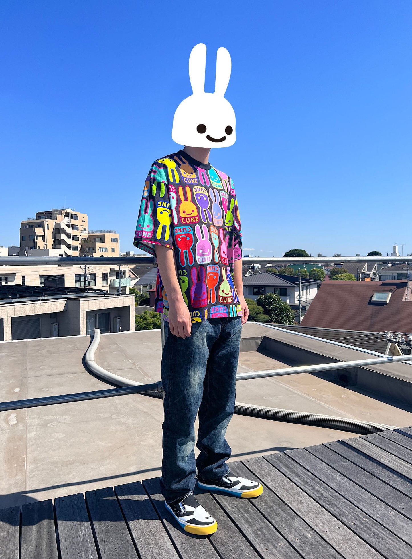 カラフルCUNEウサギビッグTシャツ
