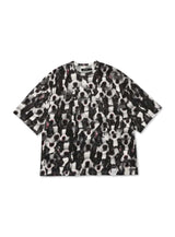 ボストンテリアの顔たくさんビッグTシャツ