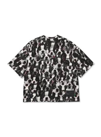 ボストンテリアの顔たくさんビッグTシャツ