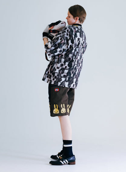 ボストンテリアの顔たくさんビッグTシャツ