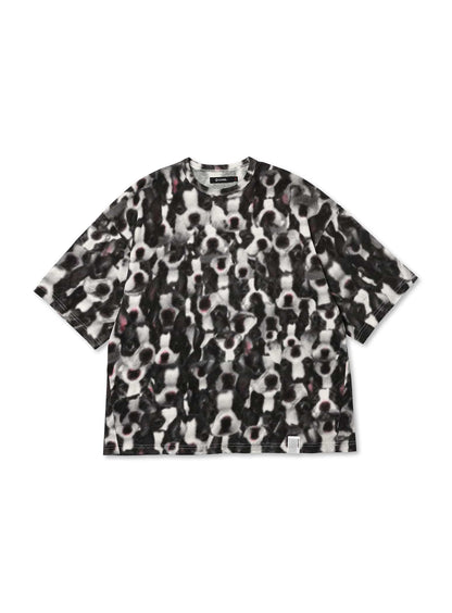 ボストンテリアの顔たくさんビッグTシャツ