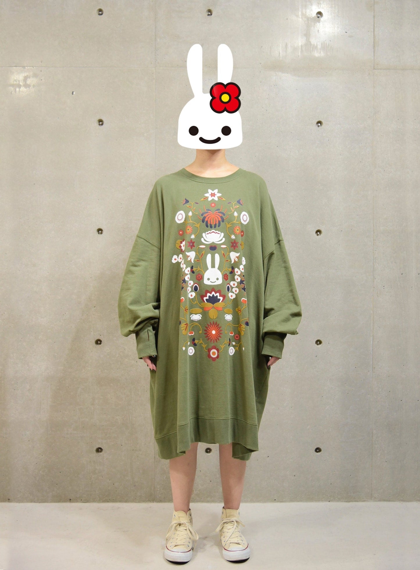 DDDC 裏毛ワイドワンピース