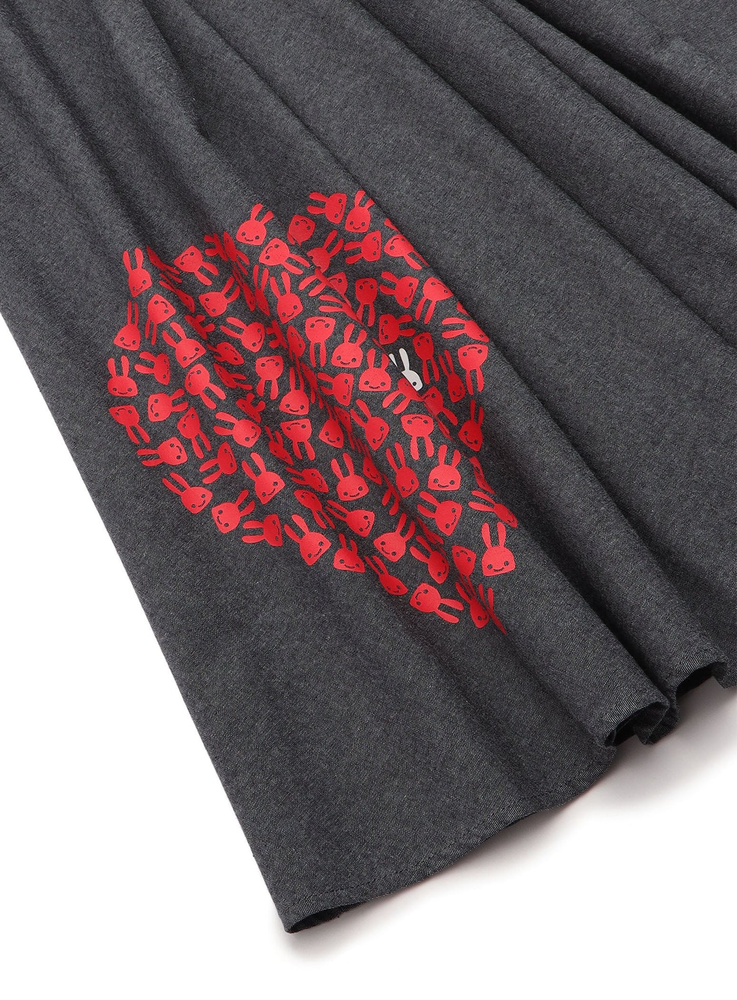 ハートのロングギャザースカート