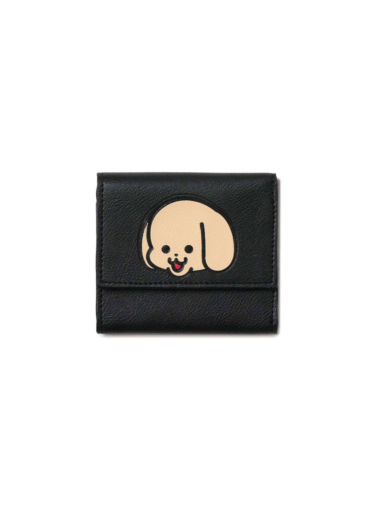 いぬちゃんプリント三つ折りウォレット