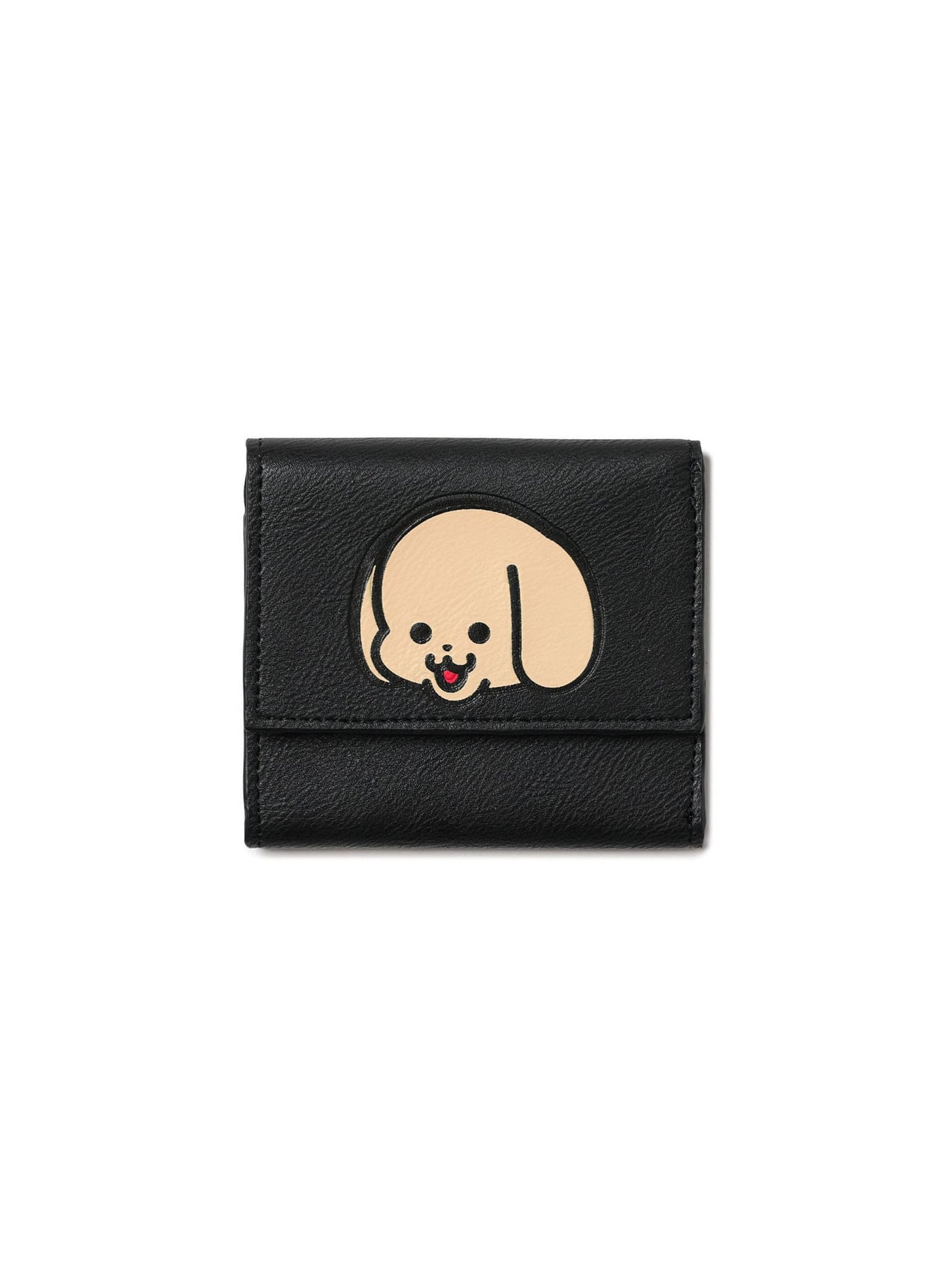 いぬちゃんプリント三つ折りウォレット