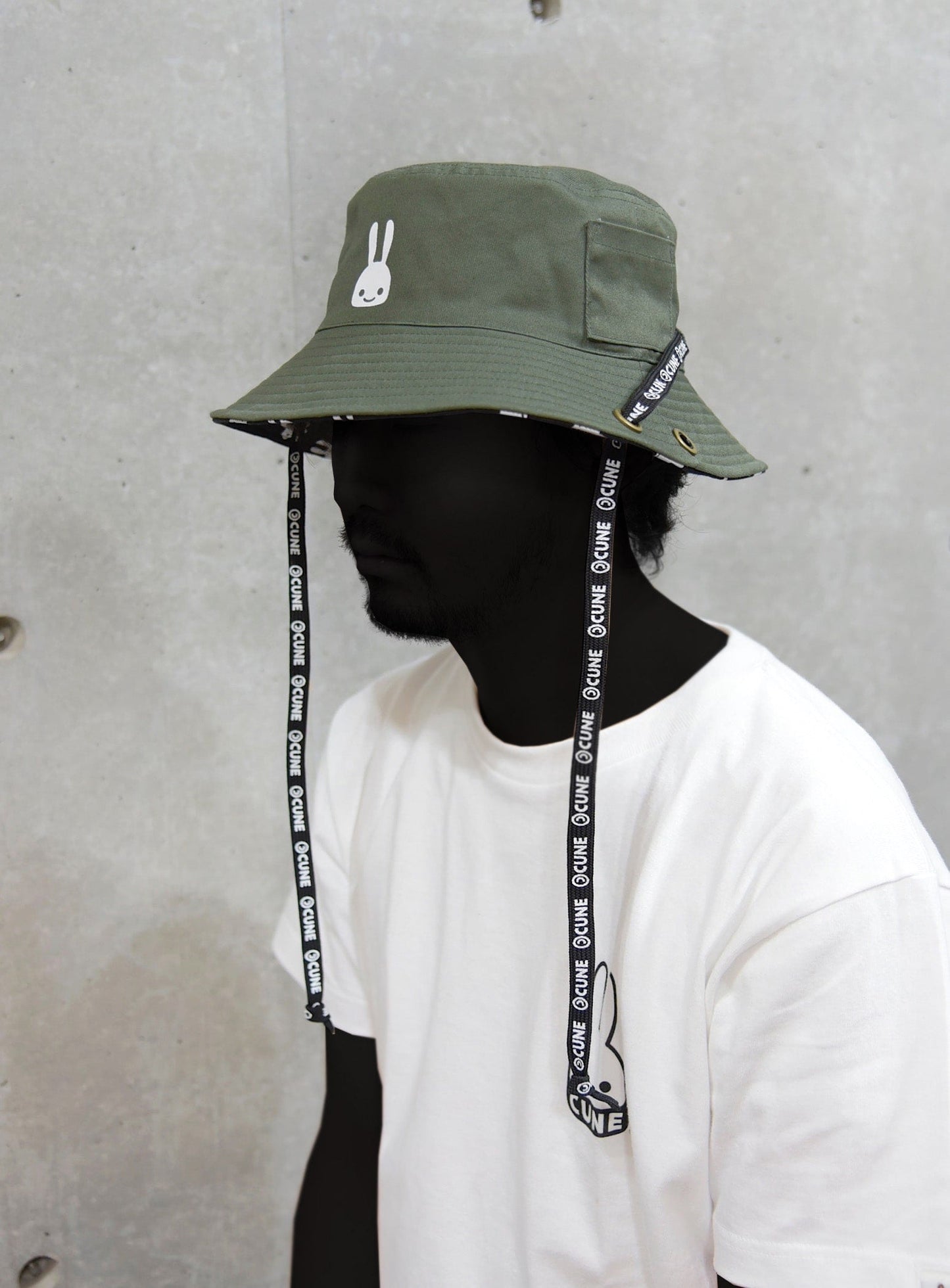 リバーシブルバケットハット