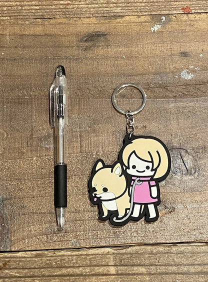 ラバーキーホルダー しば犬