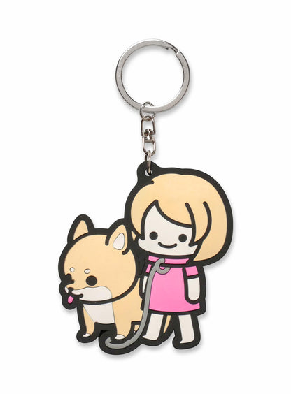 ラバーキーホルダー しば犬