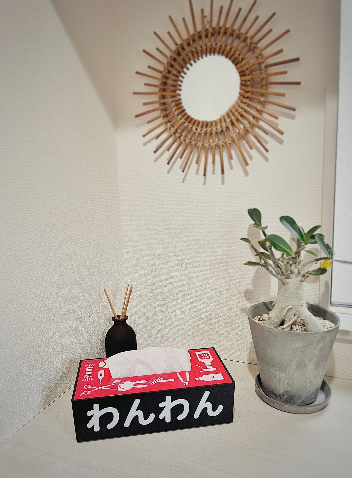 ティッシュボックスケース