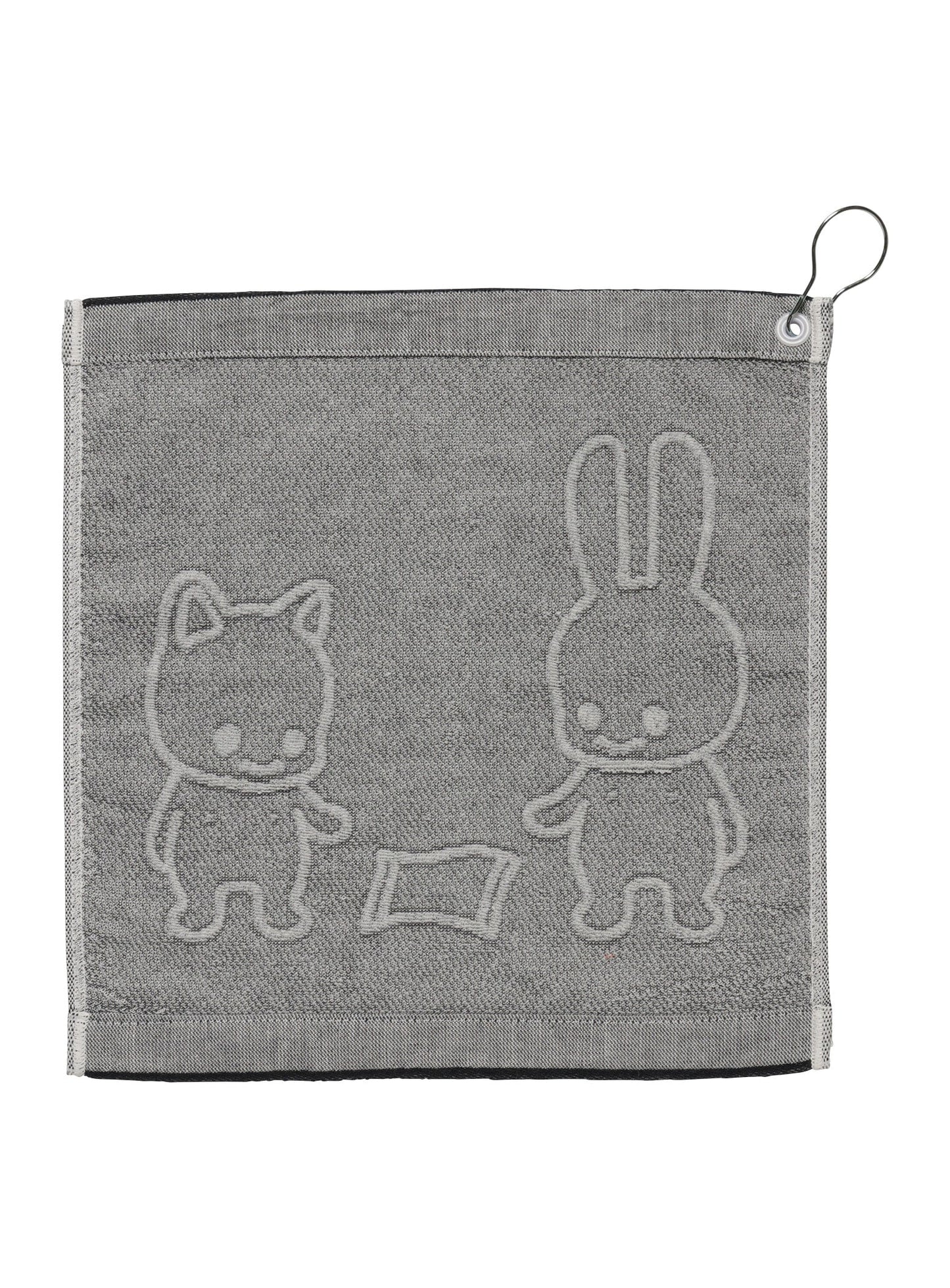 ハンドタオル うさちゃんとねこちゃん
