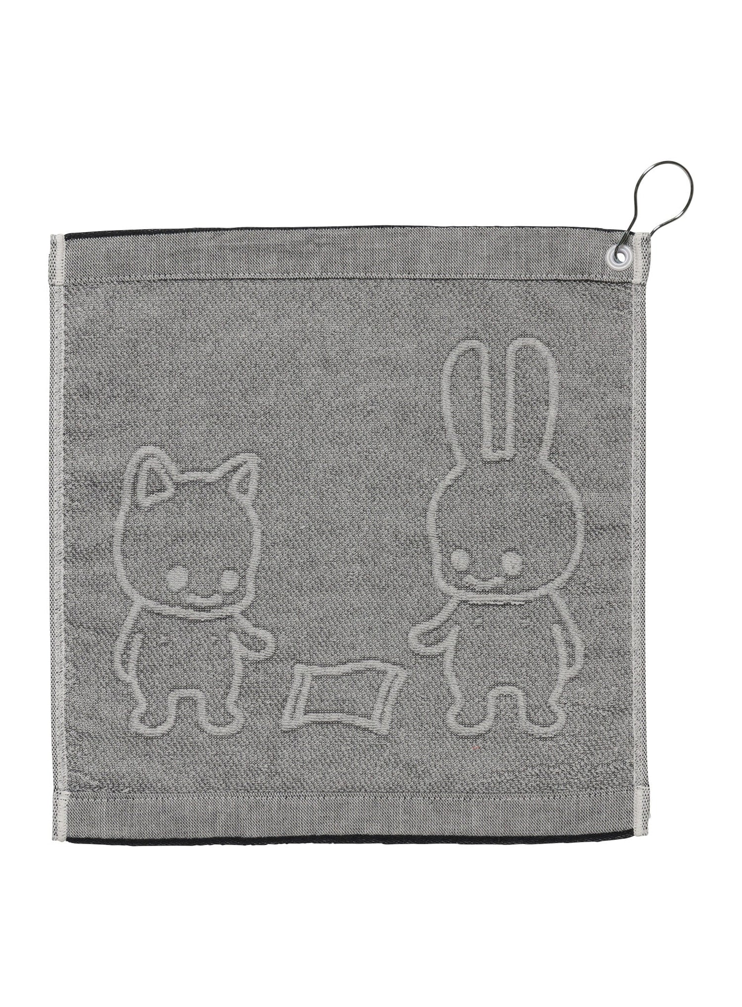 ハンドタオル うさちゃんとねこちゃん