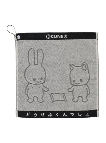 ハンドタオル うさちゃんとねこちゃん