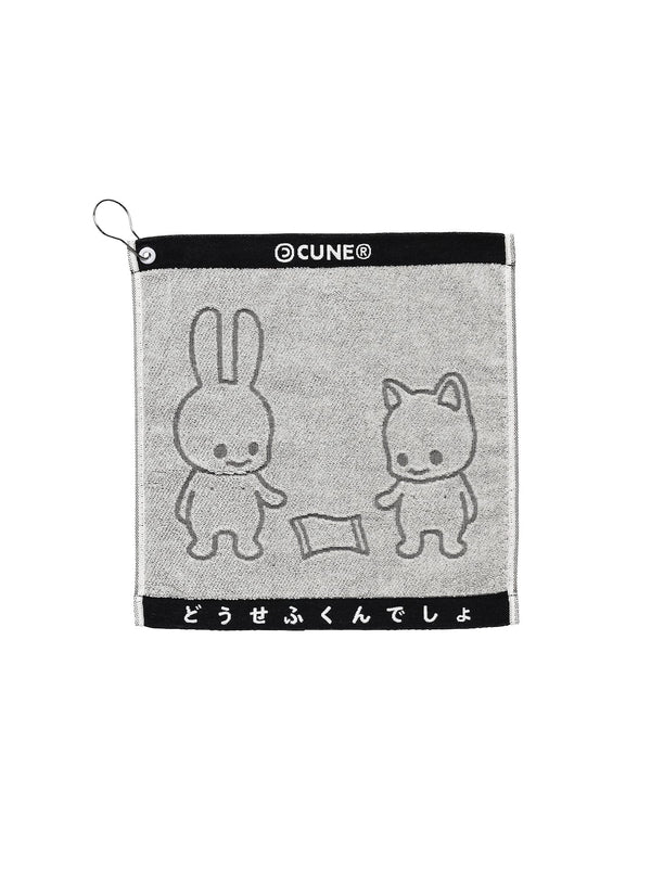 ハンドタオル うさちゃんとねこちゃん