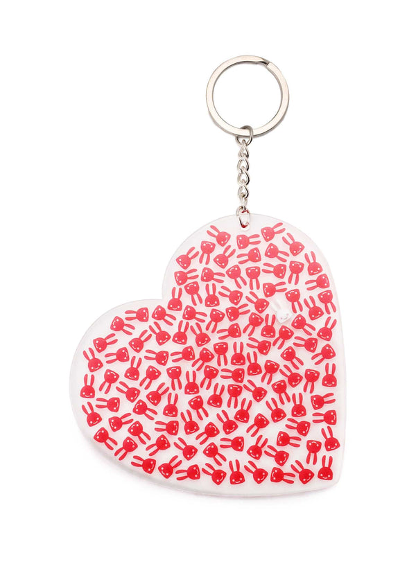 ハートのアクリルキーホルダー