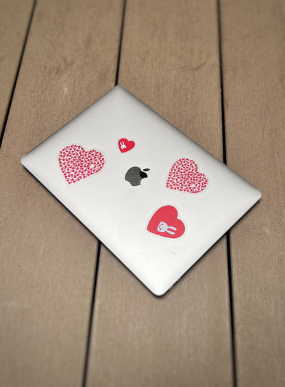 ハートのA4ステッカーシート