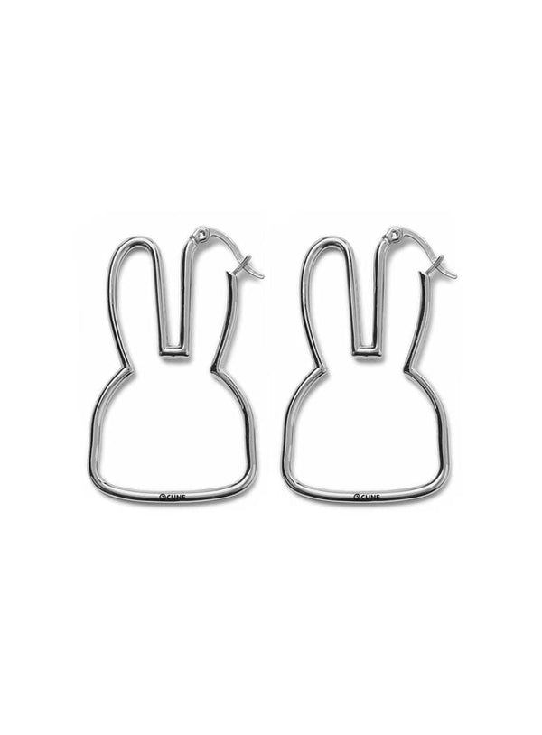 ウサギフレームピアス 2P
