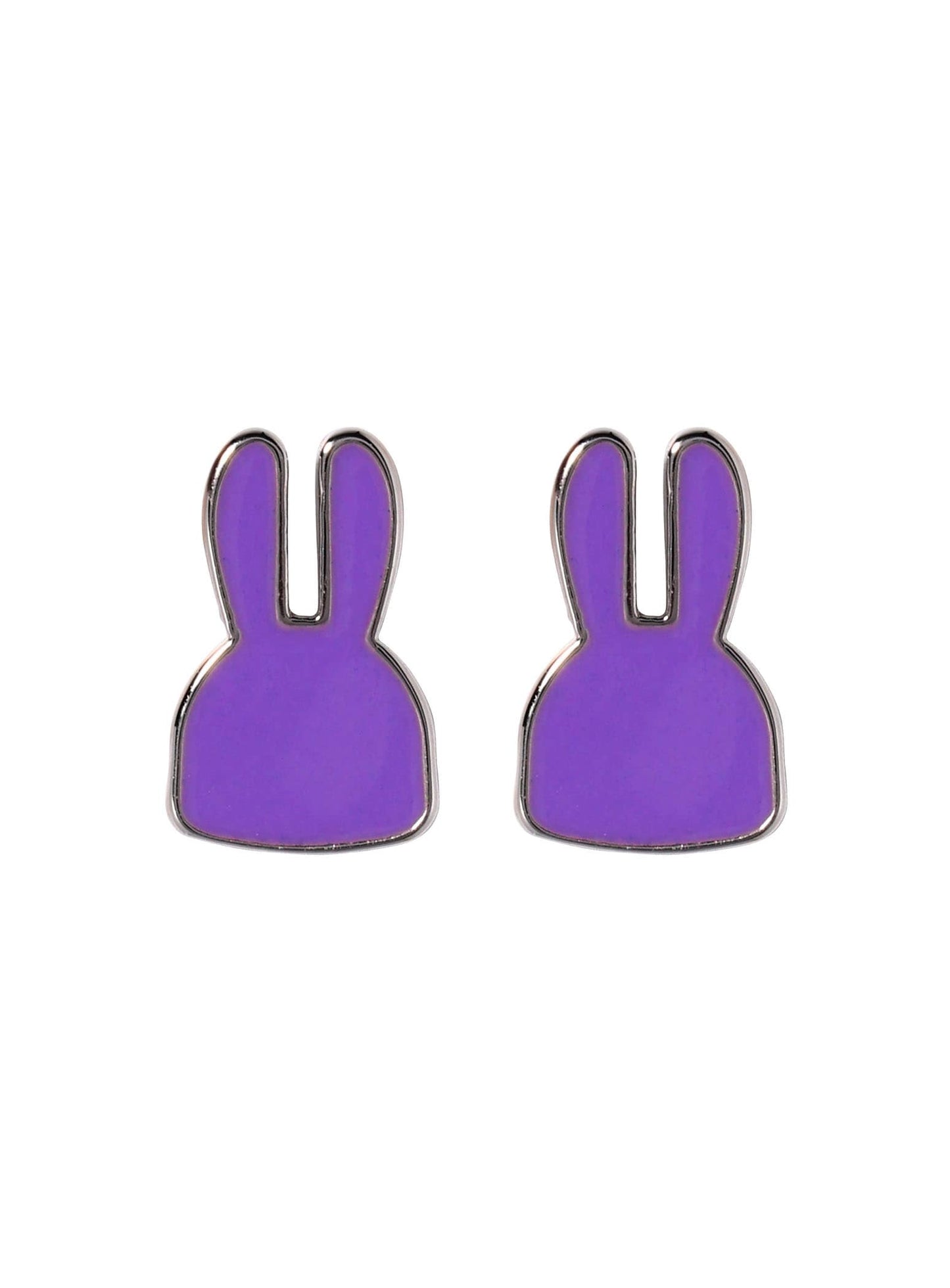 縁取りウサギピアス 2P
