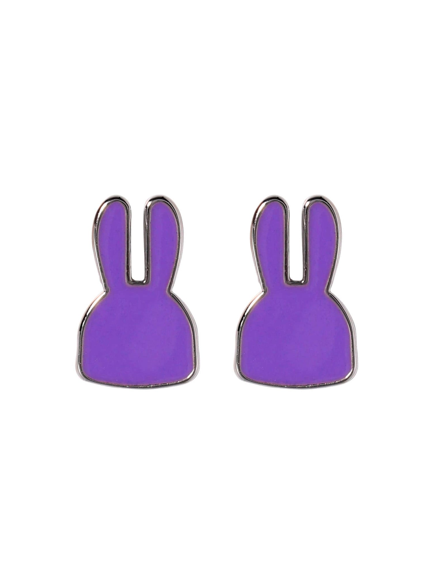 縁取りウサギピアス 2P