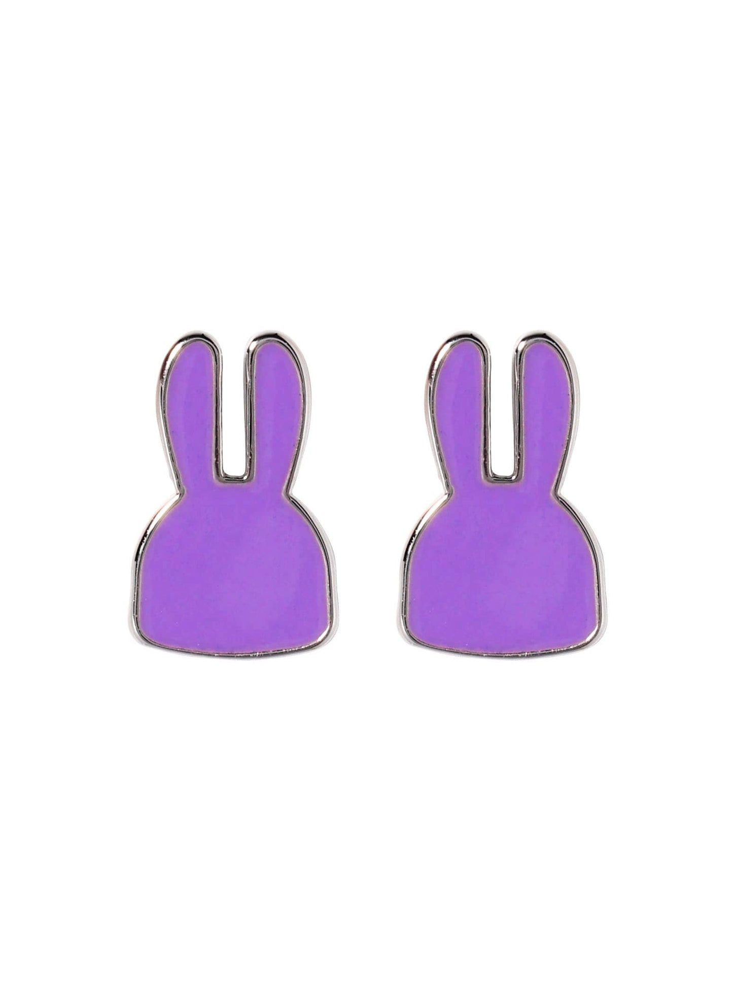 縁取りウサギピアス 2P