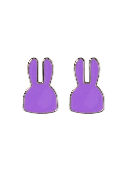 縁取りウサギピアス 2P