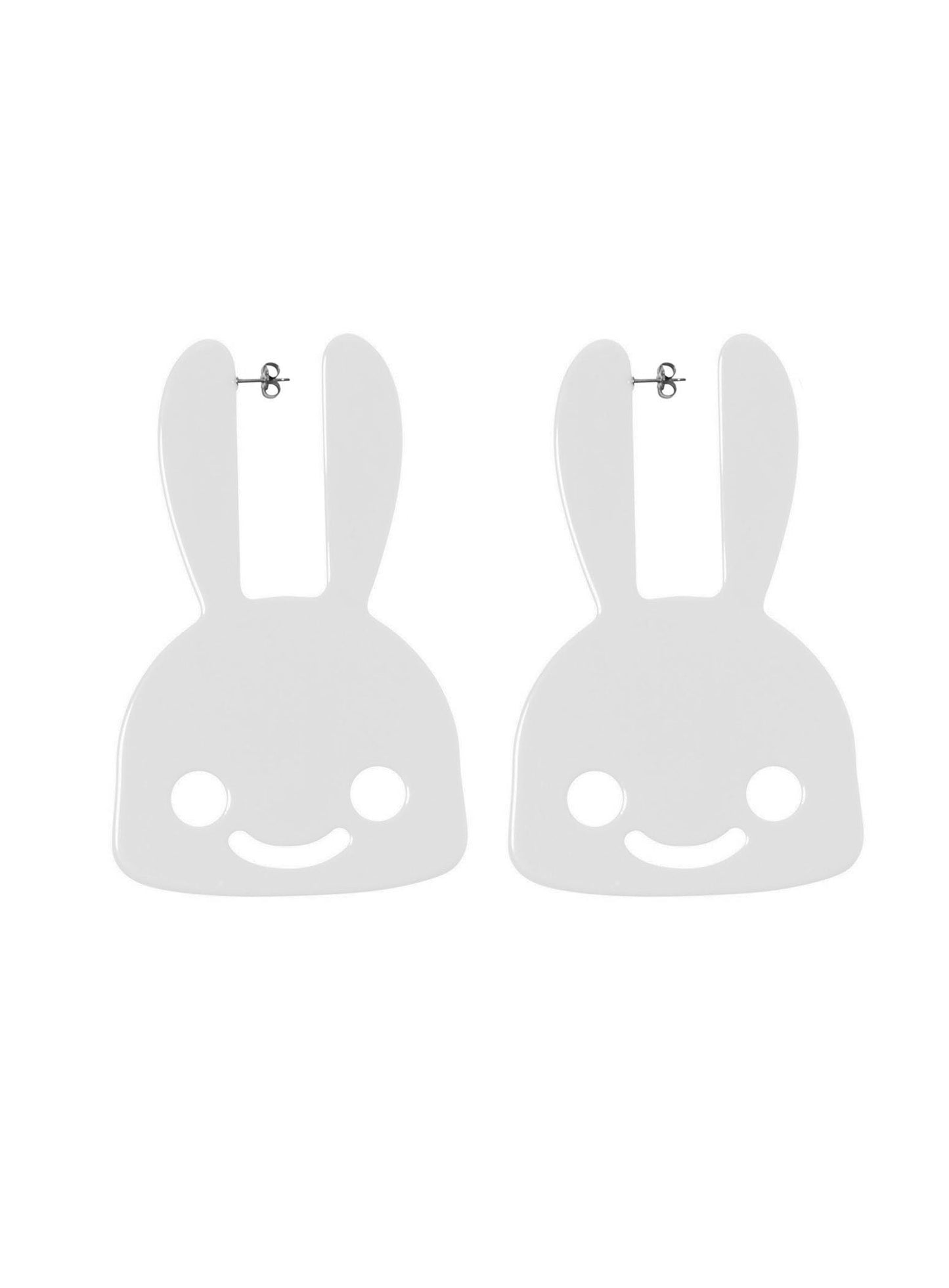 アクリルビッグウサギピアス 2P