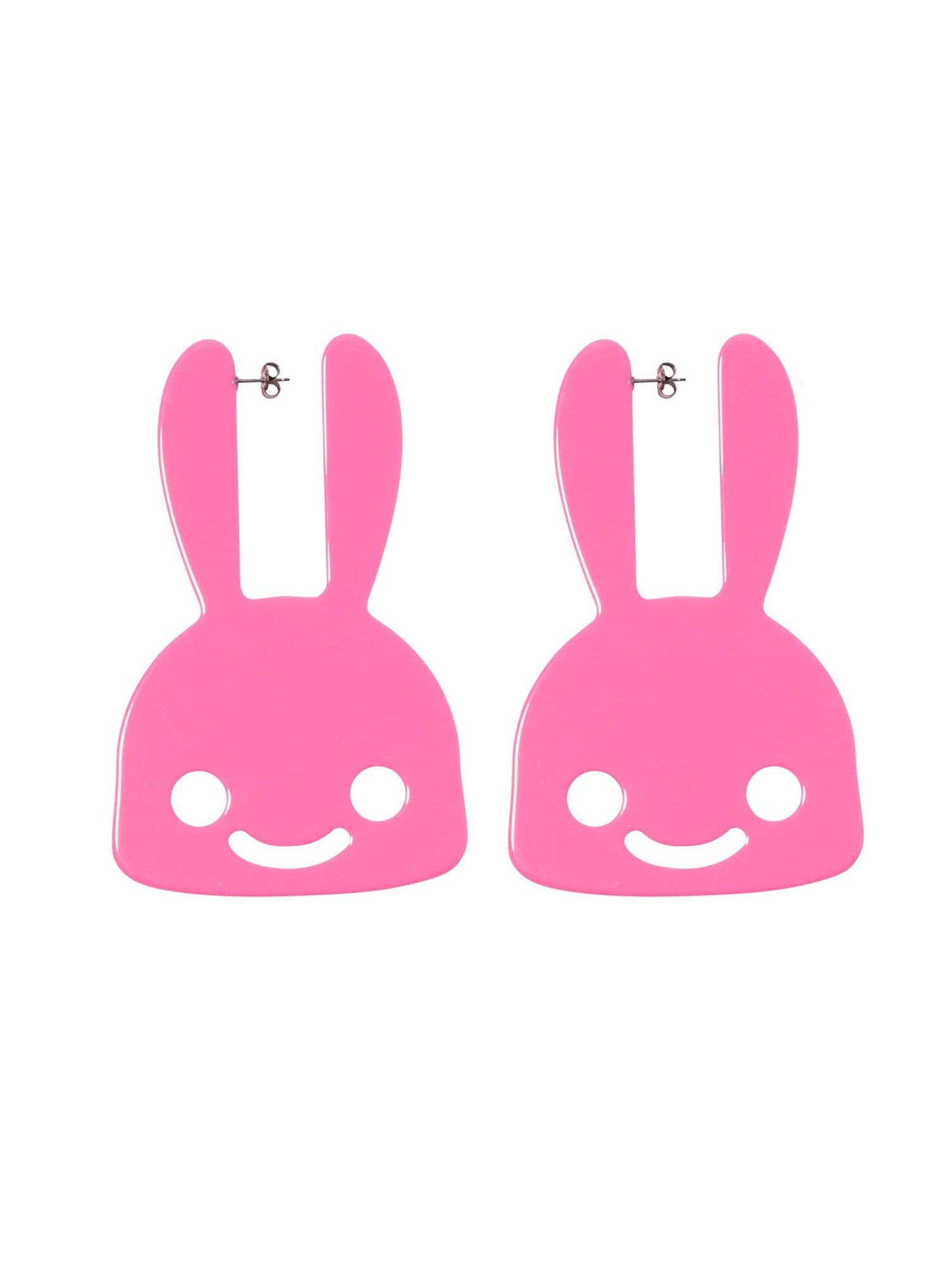 アクリルビッグウサギピアス 2P
